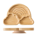 Baby Wooden Tableware Set with Silicone Suction Handle childrensterritory