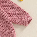 Infant Unisex Crewneck Bunny Applique Soft Knitwear childrensterritory