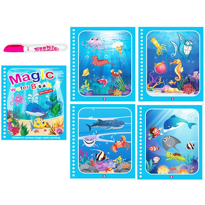 Reusable Magical Water Drawing Book with Pen Kids Toys childrensterritory