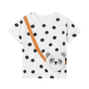 Girls Cute Panda Cartoon Design Summer Clothing Set childrensterritory