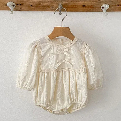 Baby Kids Long Sleeves Lace Design Christmas Party Costumes