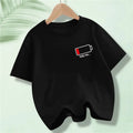 Kids 100% Full Battery Design T-shirts for Summer childrensterritory