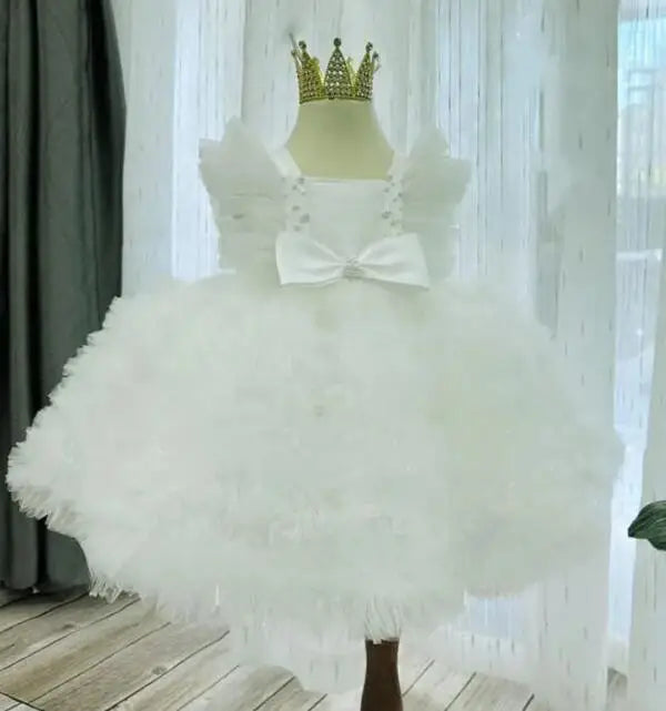 Baby/Kids Girls Tulle Tiered Birthday/New Year Party Puffy Dresses childrensterritory