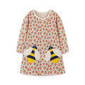 Kids Girls Christmas Deer Design New Year Party Dresses