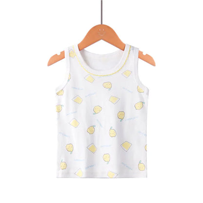 Kids Cotton Multiple Styles Camisole Vests For Summer childrensterritory