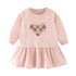 Kids Girls Cartoon Design Autumn Cotton Dresses childrensterritory