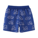 Cartoon Print Summer Drawstring Shorts For Boys Girls childrensterritory