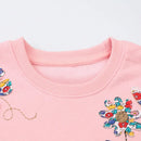 Kids Girls Flowers Birds Embroidery Casual Outerwear childrensterritory