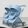 Two-way Foldable, Lightweight, and Detachable Twin Baby Stroller childrensterritory