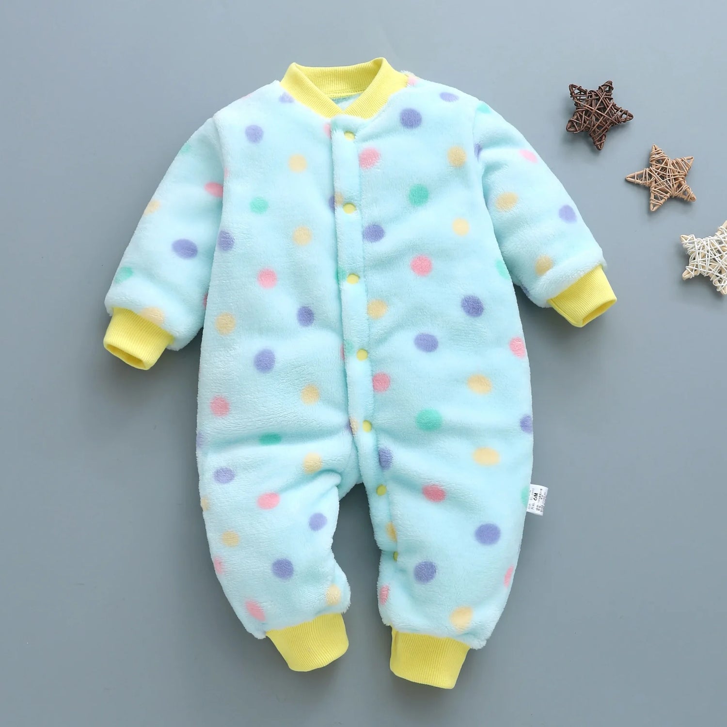 Baby Kids Long Sleeves Soft Winter Bodysuits childrensterritory