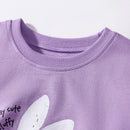 Kids Girls Cartoon Rabbits Design Summer Tracksuit Set childrensterritory