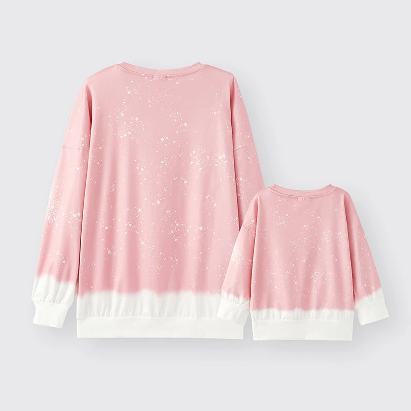 Mama Mini Pink Bleached Matching T-shirts for Mother &amp; Kids