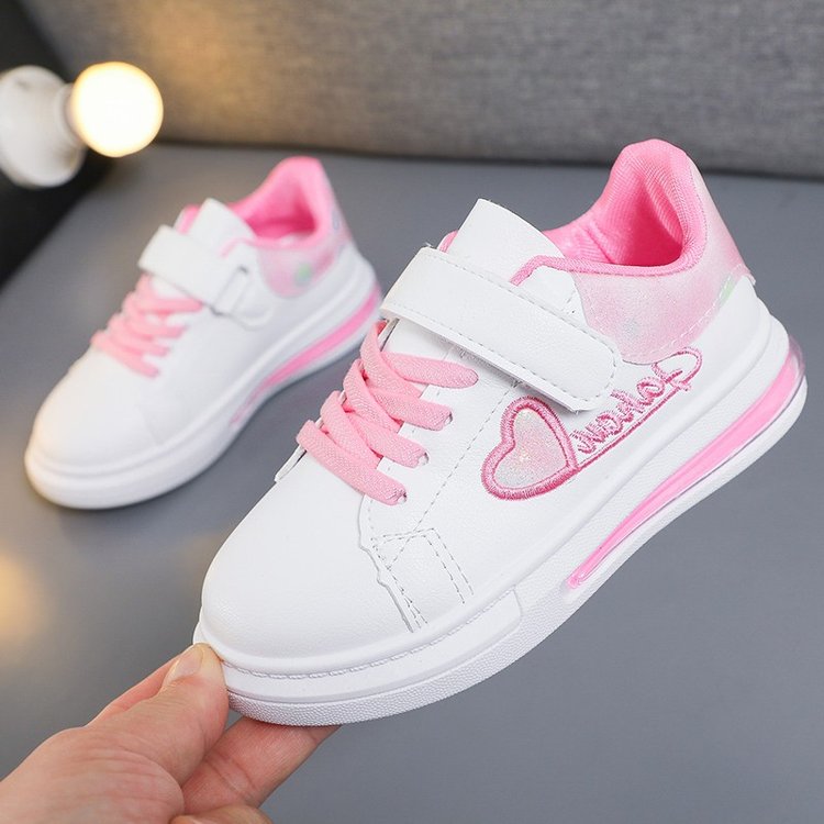 Kids Girls Love Embroidery Stylish Sports Shoes/Sneakers childrensterritory