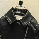 Solid Color Casual Style Leather Jacket for Little Boys childrensterritory