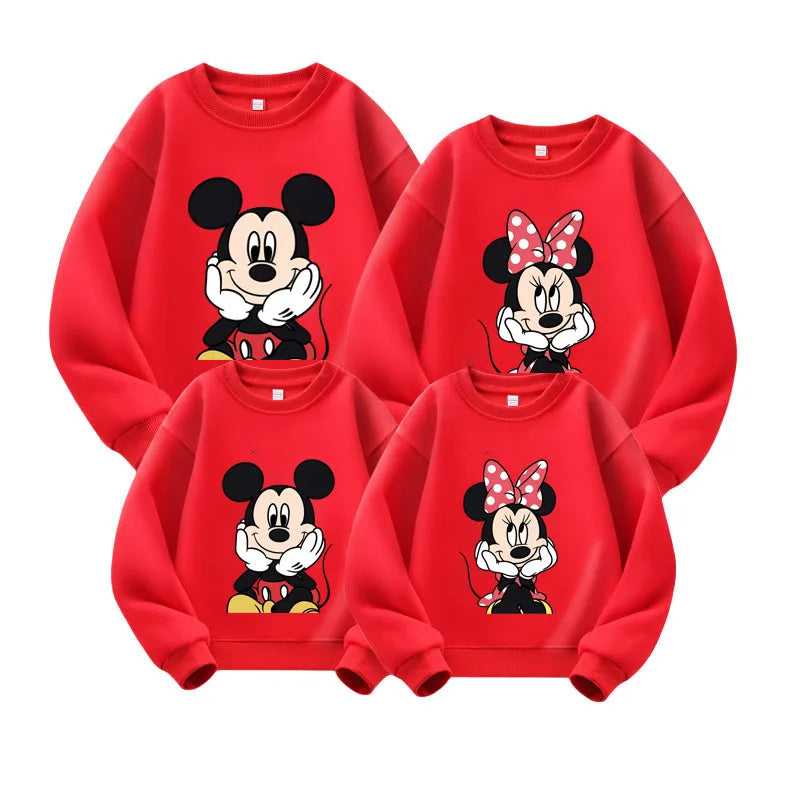 Cartoon-Design Long-Sleeve Family Matching Winter Sweater