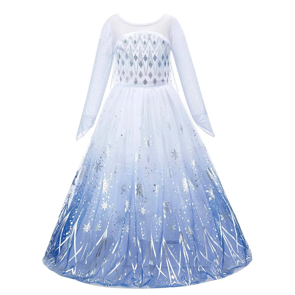 Kids Girls Jasmine Elsa Anna Bella Rapunzel Costumes childrensterritory