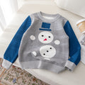 Kids Round Neck Christmas Design Warm Sweater childrensterritory