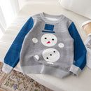 Kids Round Neck Christmas Design Warm Sweater childrensterritory