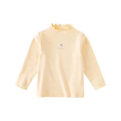 Kids Girls Casual Long Sleeve Cotton Tops for Autumn childrensterritory