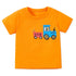 Kids Boys Cartoon Tractor Print Summer T-shirts childrensterritory
