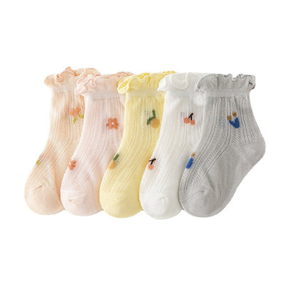 3Pair/lot New Thin Casual Baby/Toddler Summer Socks childrensterritory