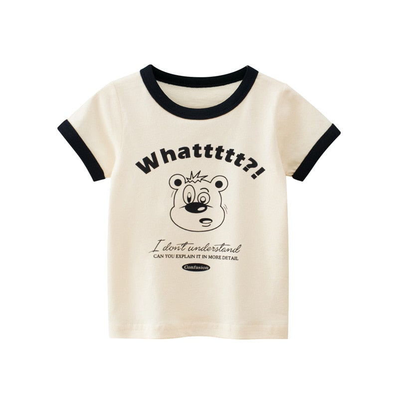 Graffiti Print Kids Boys Girls Summer Cotton T-Shirt Top childrensterritory