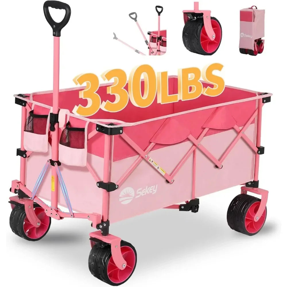 Collapsible Garden Carts with 330lbs Weight Capacity