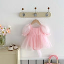 Baby Girl Dots Print Princess Tulle Romper Dresses for Summer