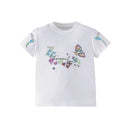 Kids Girls Cartoon Design Cotton Summer Tees/Tops childrensterritory