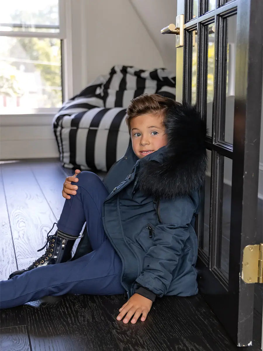 Kids' Long-Sleeved Stylish Warm Puffer Coat