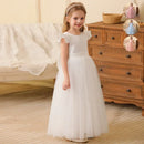 Long Flying Sleeve Mesh Princess Dresses for Kids Girls