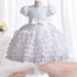Stylish Shining Tiered Tulle Cosplay Party Dresses for Girls childrensterritory
