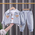Kids Cartoon Print Long Sleeves Casual Clothing Set childrensterritory