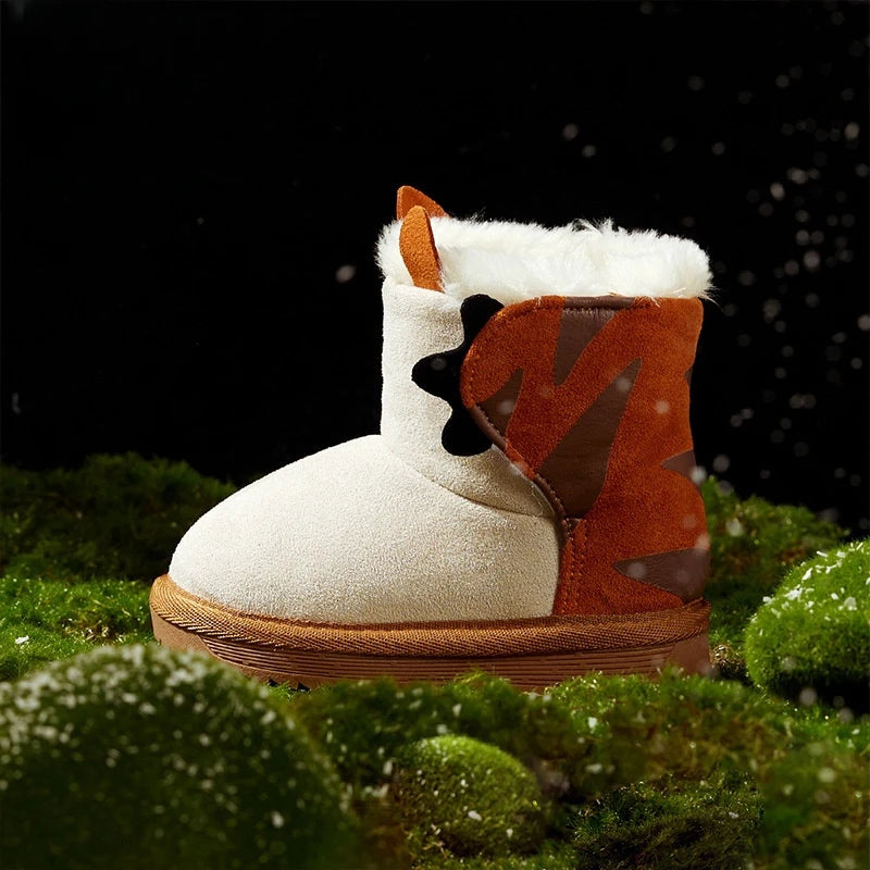 Warm Solid Color Cotton Snow Boots for Baby/Toddlers childrensterritory