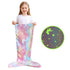 Soft Glow-in-the-Dark Flannel Mermaid Tail Blankets childrensterritory