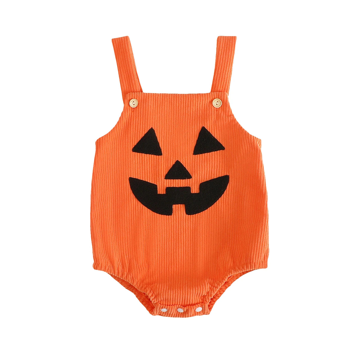 Baby Unisex Onesie of Pumpkin Design for Halloween