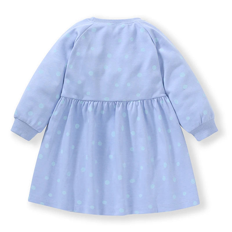 Colorful Snail Design Kids Girls Casual Dress childrensterritory