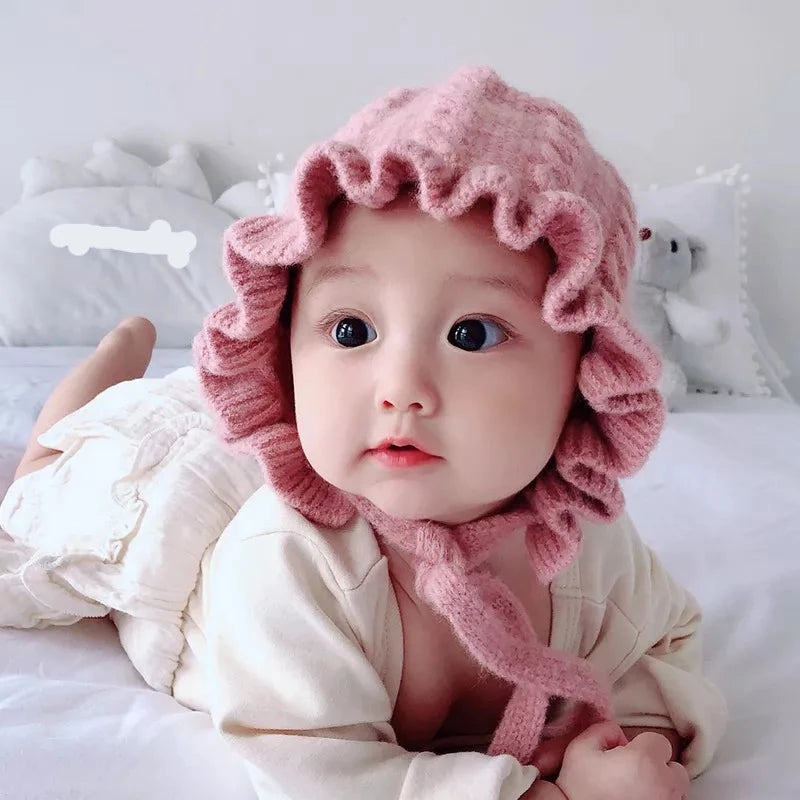 Ear Protection Warm Woolen Knitted Baby Hat childrensterritory