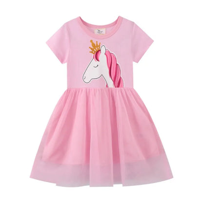 Short Sleeves Girls Cute princess Dresses childrensterritory