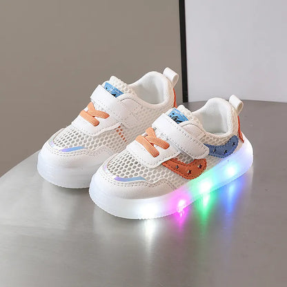 Kids Soft Soled Breathable Casual Led Sneakers childrensterritory