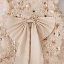 Kids Girls Bow Sequins Sleeveless TUTU Dresses