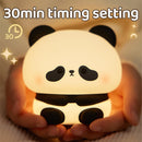 Rechargeable Cute Silicone Panda LED Night Light for Bedroom childrensterritory