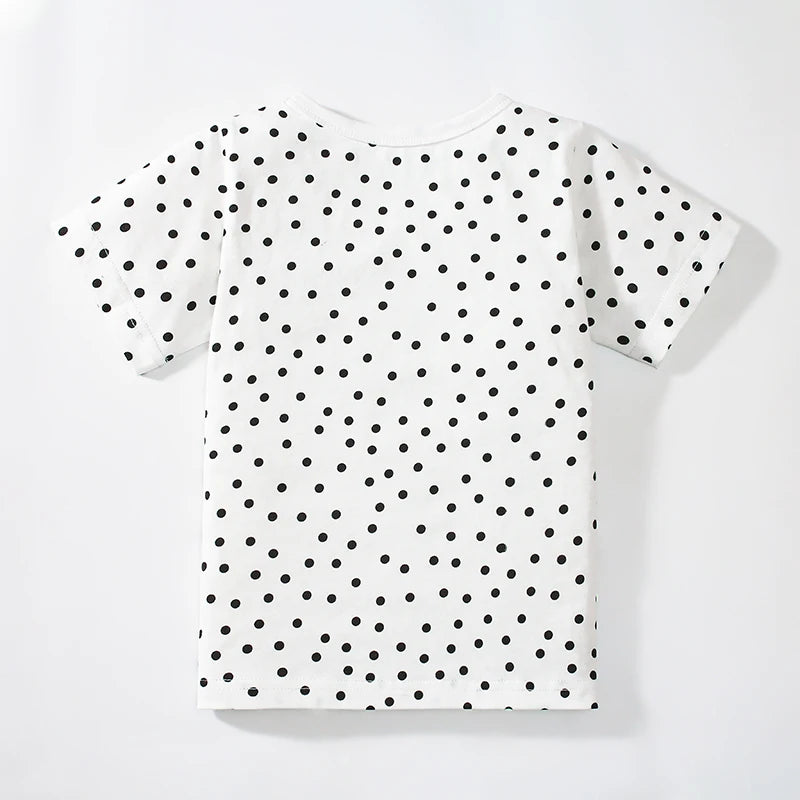 Cute Cartoon Print Summer T-Shirts For Kids childrensterritory