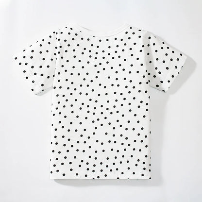 Cute Cartoon Print Summer T-Shirts For Kids childrensterritory