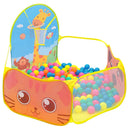 120cm Portable Baby Ball Pool with Basketball Hoop Playpen