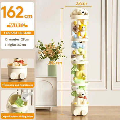 Transparent Plastic Plush Toy Storage Box childrensterritory