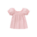 Little Girls Puff Sleeve, Printed Cotton Top childrensterritory