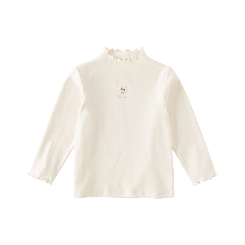 Kids Girls Casual Long Sleeve Cotton Tops for Autumn childrensterritory