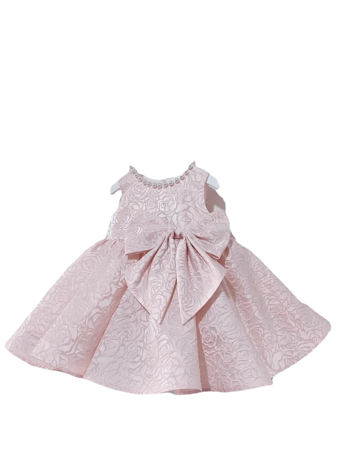 Elegant Flower Printing All Over Puffy Sleeveless Princess Dress