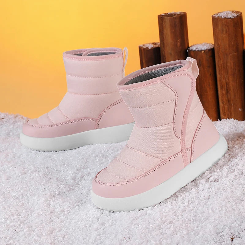 Kids Multicolor High Top Waterproof Warm Snow Boots childrensterritory